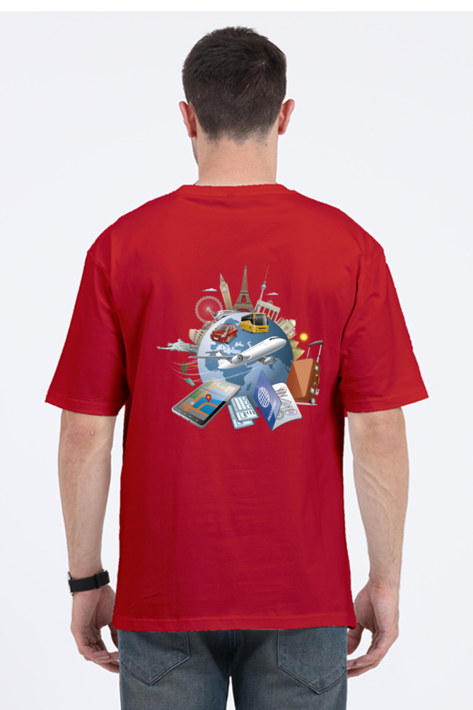 Casual Oversize Travel T-shirt Laughing Labels