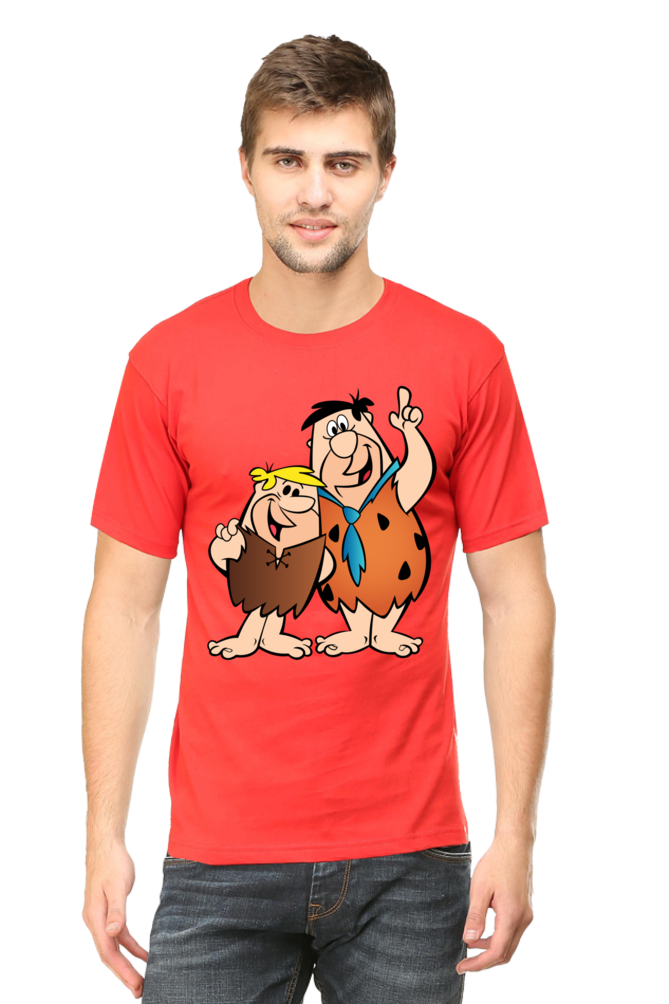 Casual Flintstones T-shirt Laughing Labels