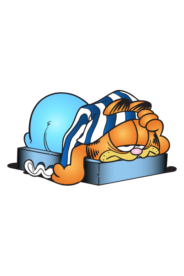 Garfield Casual Hooded Sweatshirt Laughing Labels