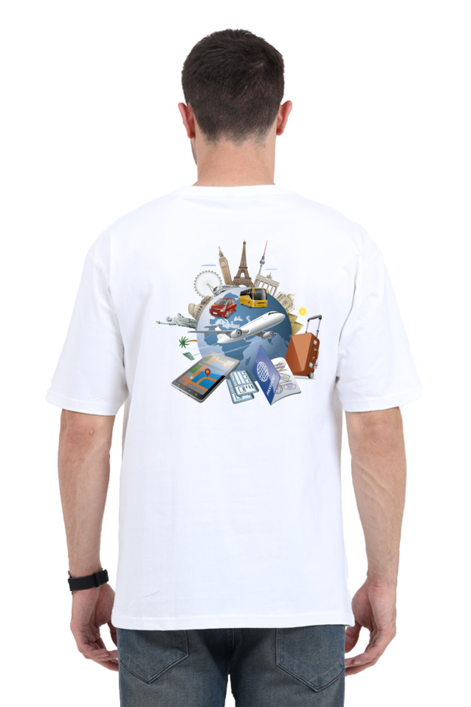 Casual Oversize Travel T-shirt Laughing Labels