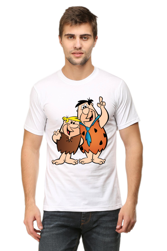 Casual Flintstones T-shirt Laughing Labels