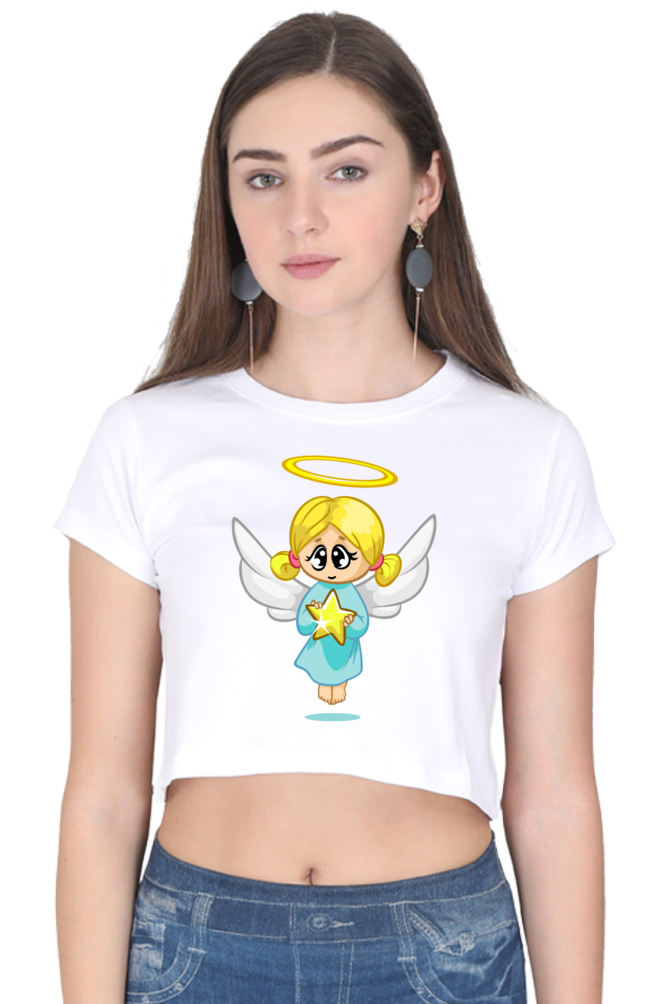 Angel Crop Top Laughing Labels