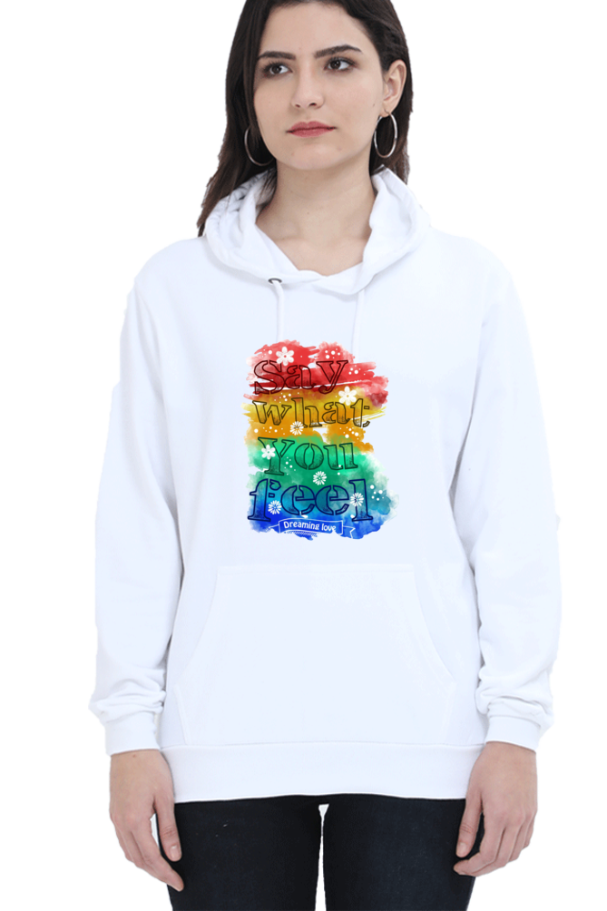 Casual Hooded Sweatshirt Laughing Labels