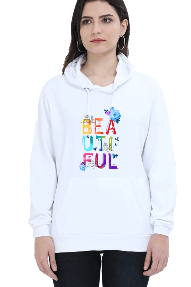 Casual Hooded Sweatshirt Laughing Labels