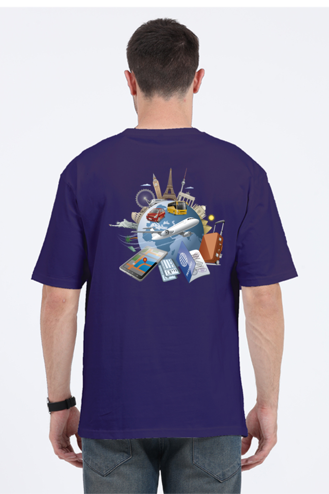 Casual Oversize Travel T-shirt Laughing Labels