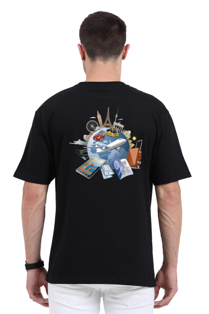Casual Oversize Travel T-shirt Laughing Labels