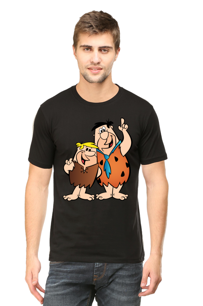 Casual Flintstones T-shirt Laughing Labels