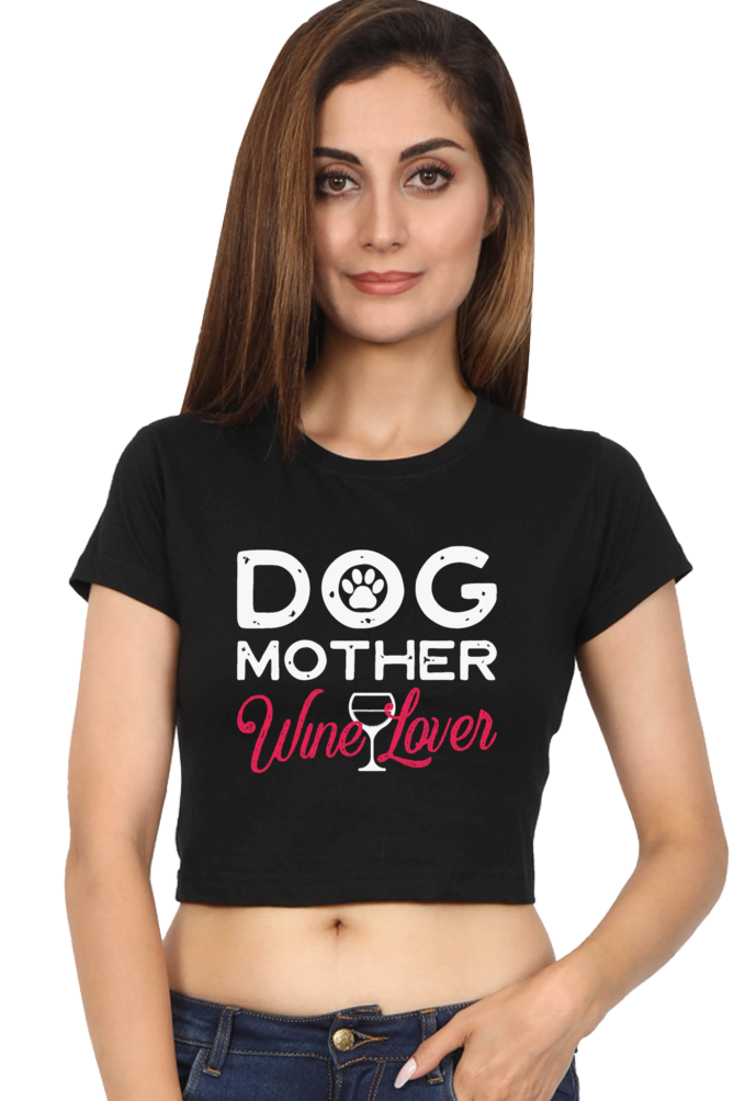 Dog Lover Crop Top Laughing Labels