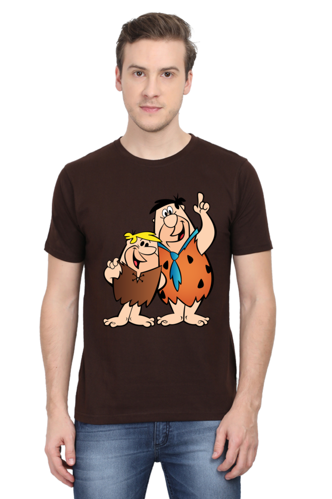 Casual Flintstones T-shirt Laughing Labels