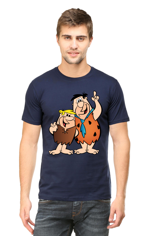 Casual Flintstones T-shirt Laughing Labels