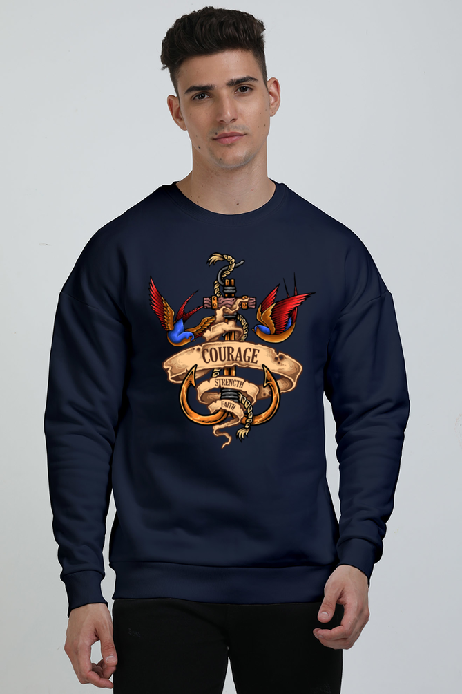 Casual Oversize Sweatshirt Laughing Labels