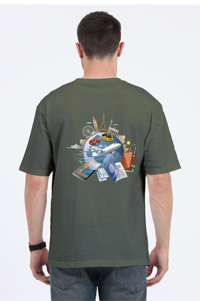 Casual Oversize Travel T-shirt Laughing Labels