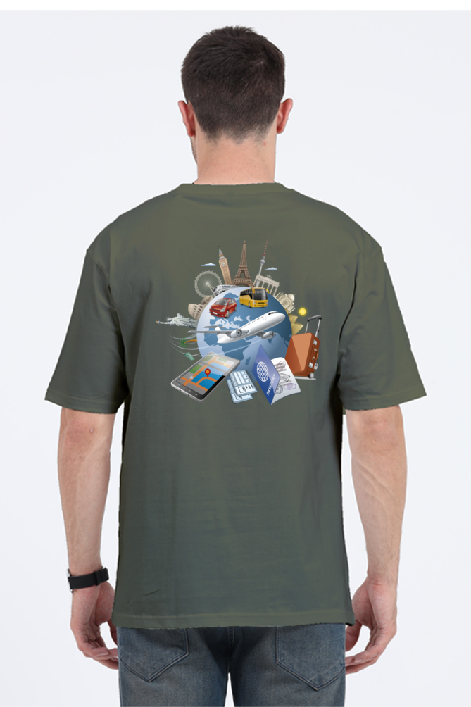 Casual Oversize Travel T-shirt Laughing Labels