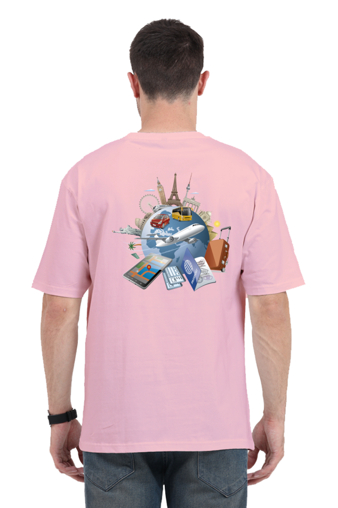 Casual Oversize Travel T-shirt Laughing Labels
