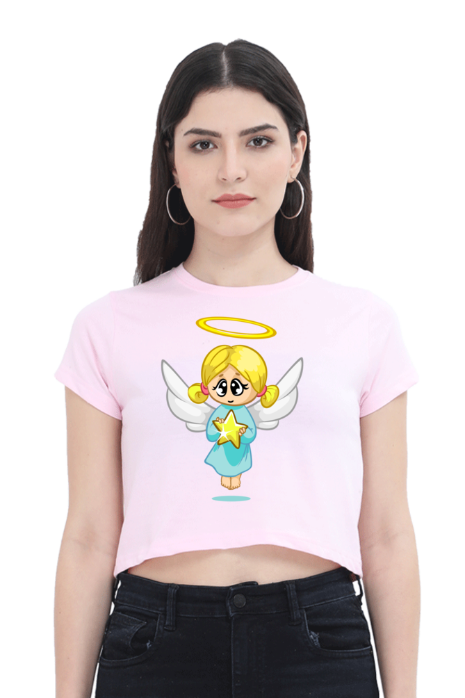 Angel Crop Top Laughing Labels