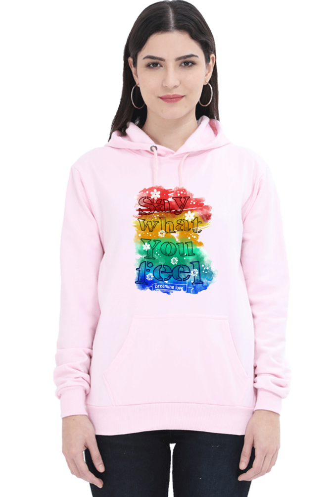 Casual Hooded Sweatshirt Laughing Labels