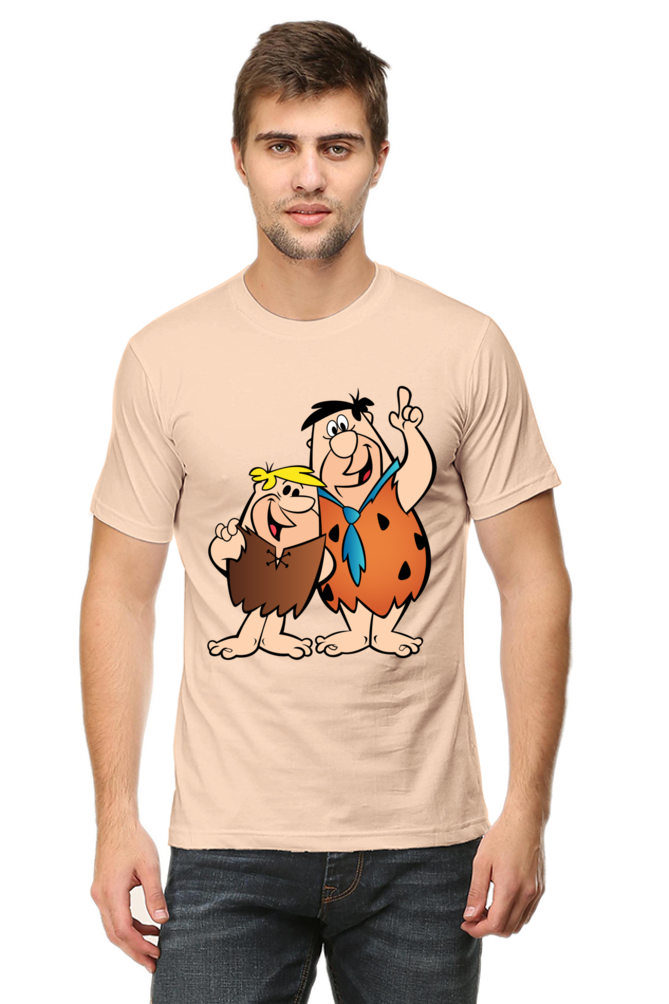 Casual Flintstones T-shirt Laughing Labels