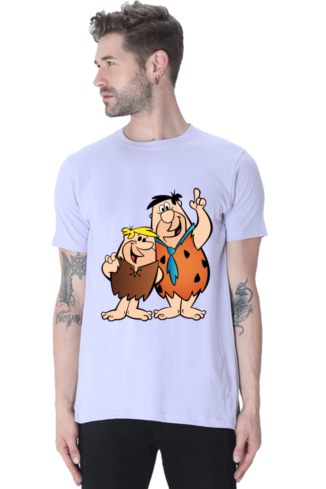 Casual Flintstones T-shirt Laughing Labels