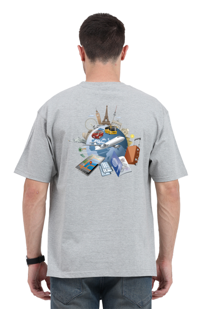 Casual Oversize Travel T-shirt Laughing Labels