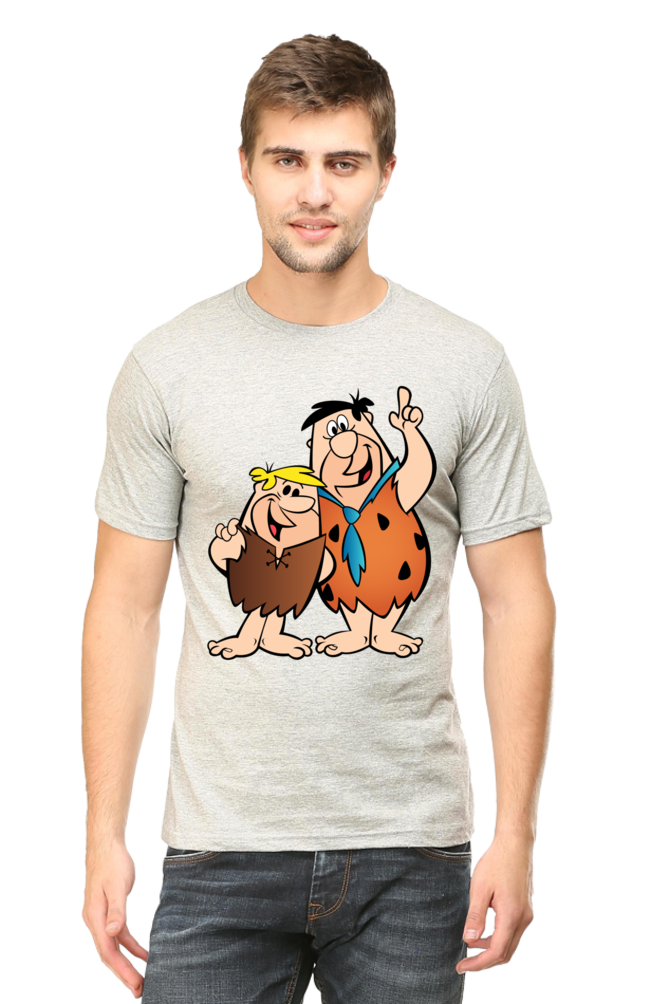 Casual Flintstones T-shirt Laughing Labels