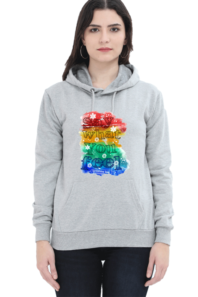 Casual Hooded Sweatshirt Laughing Labels