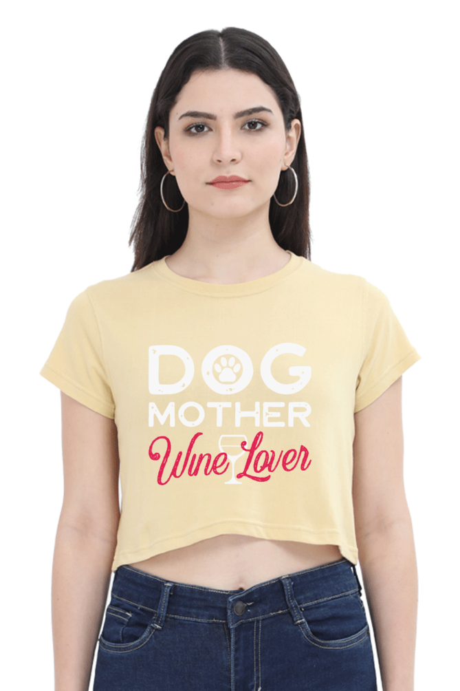 Dog Lover Crop Top Laughing Labels