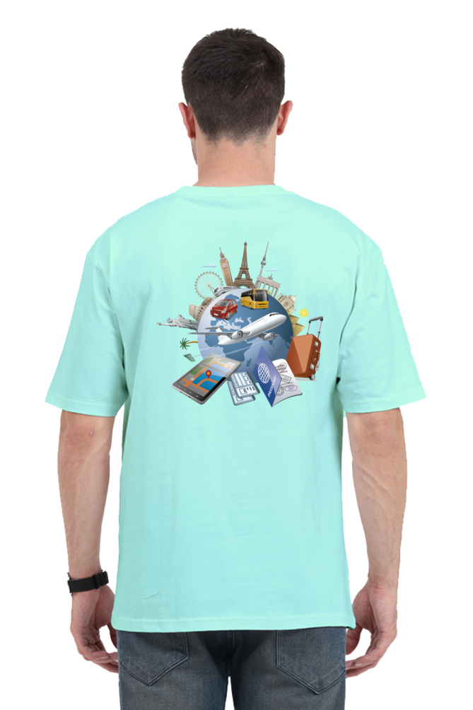 Casual Oversize Travel T-shirt Laughing Labels