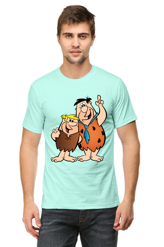 Casual Flintstones T-shirt Laughing Labels