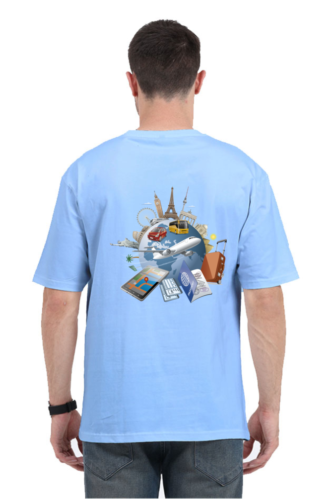 Casual Oversize Travel T-shirt Laughing Labels