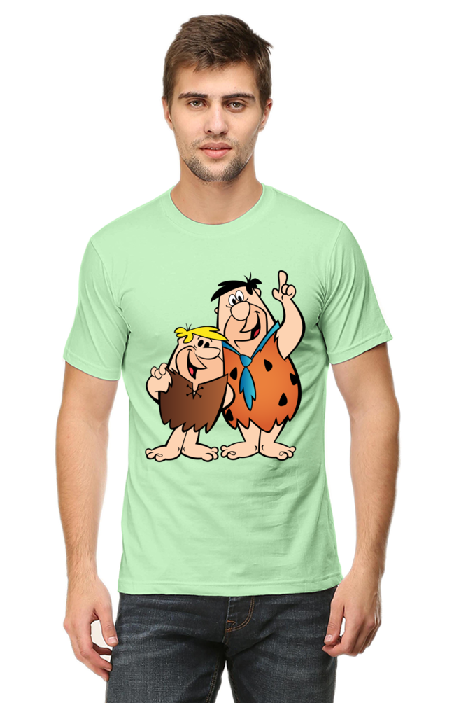 Casual Flintstones T-shirt Laughing Labels