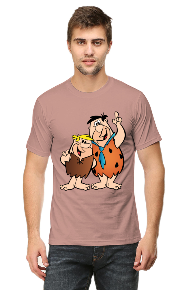 Casual Flintstones T-shirt Laughing Labels