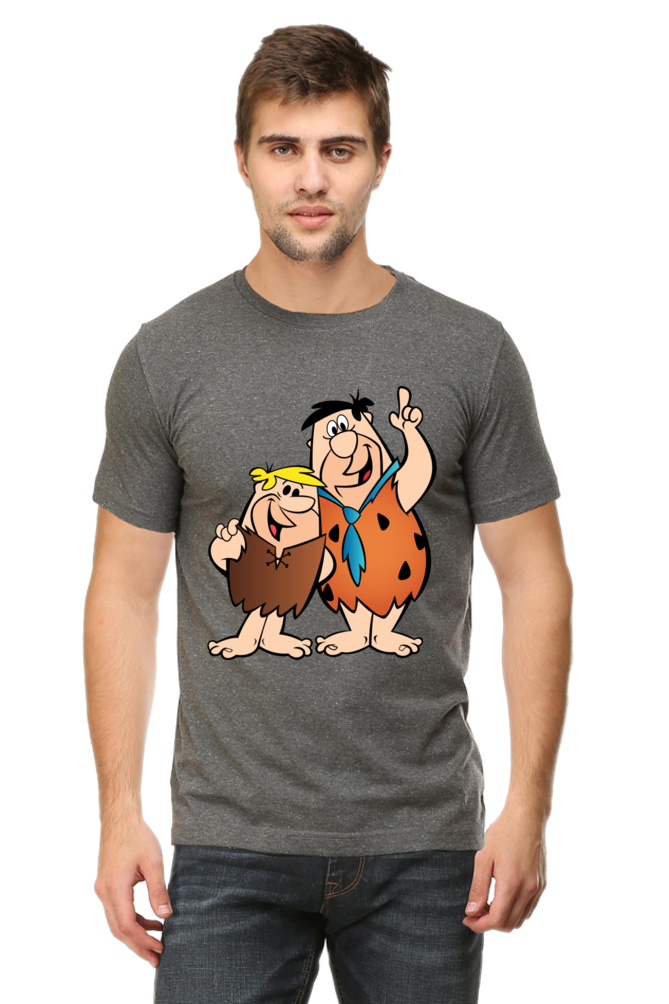 Casual Flintstones T-shirt Laughing Labels
