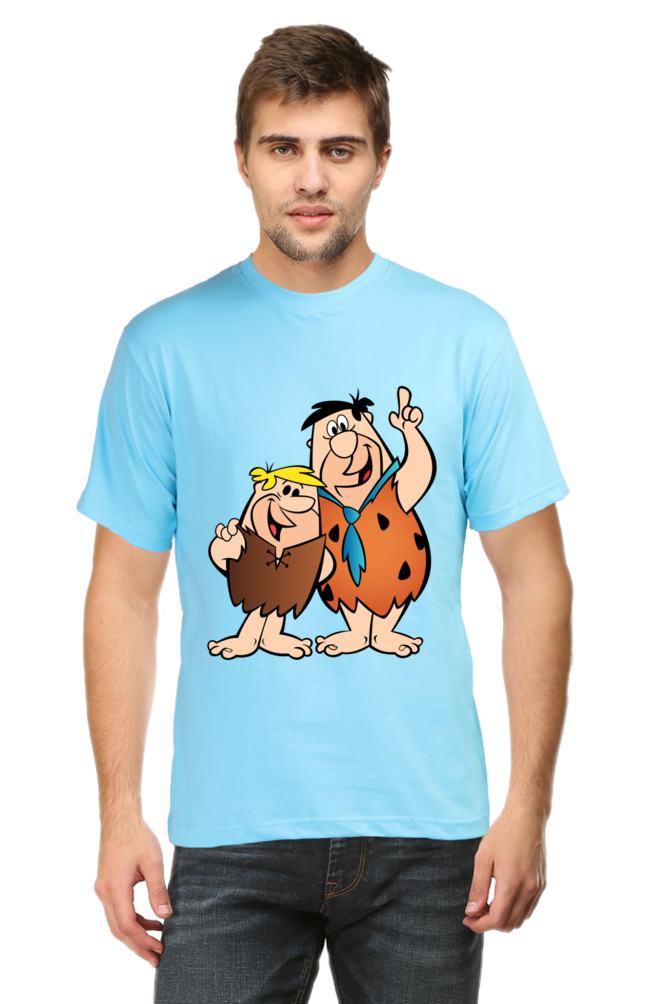 Casual Flintstones T-shirt Laughing Labels