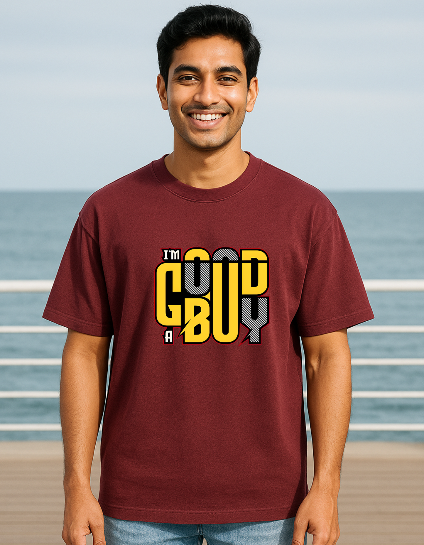 Men's Oversize T-shirt I'm A Good Buy Laughing Labels