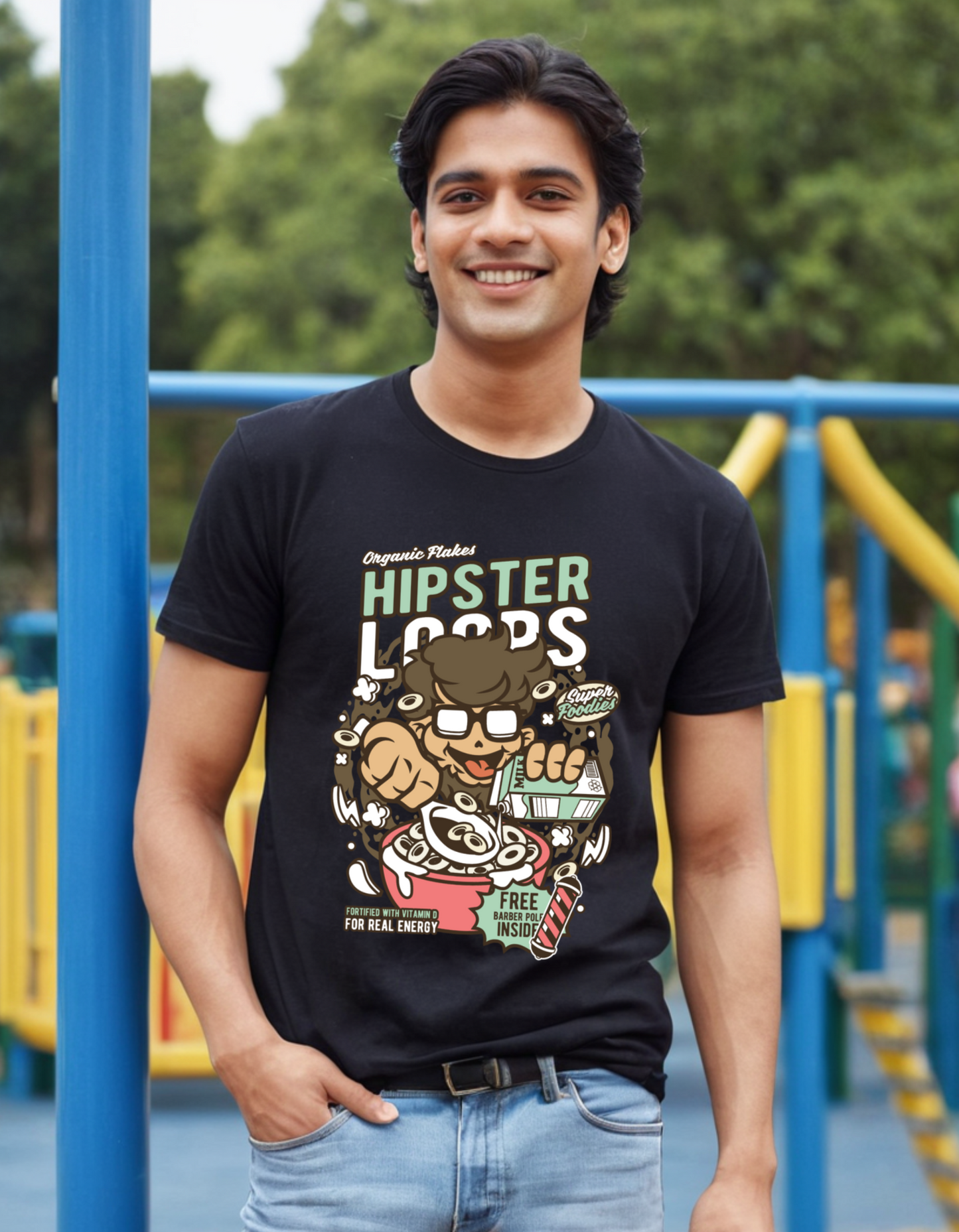Hipster Collection Oversize T-shirt Laughing Labels