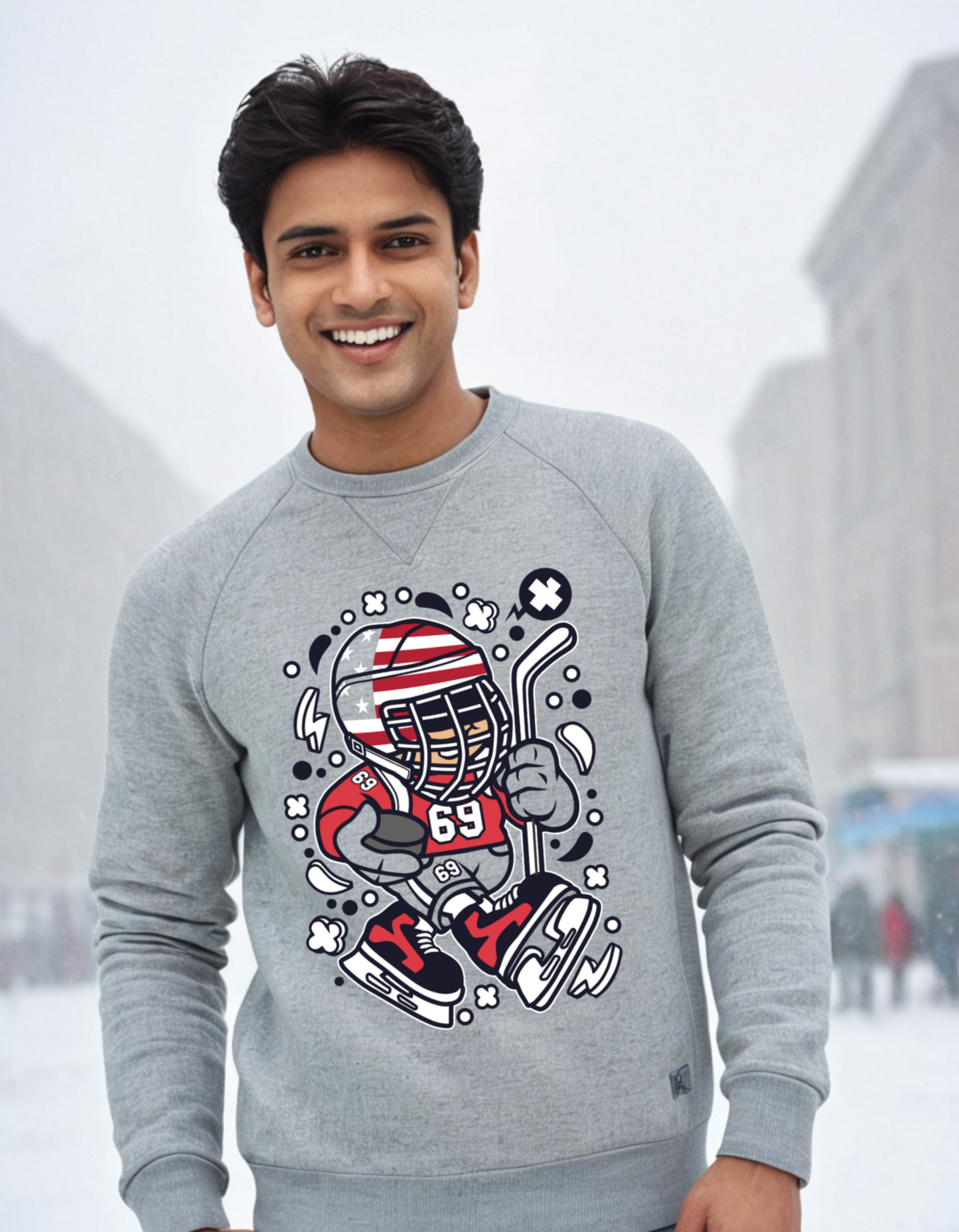 Casual Sweatshirt Laughing Labels