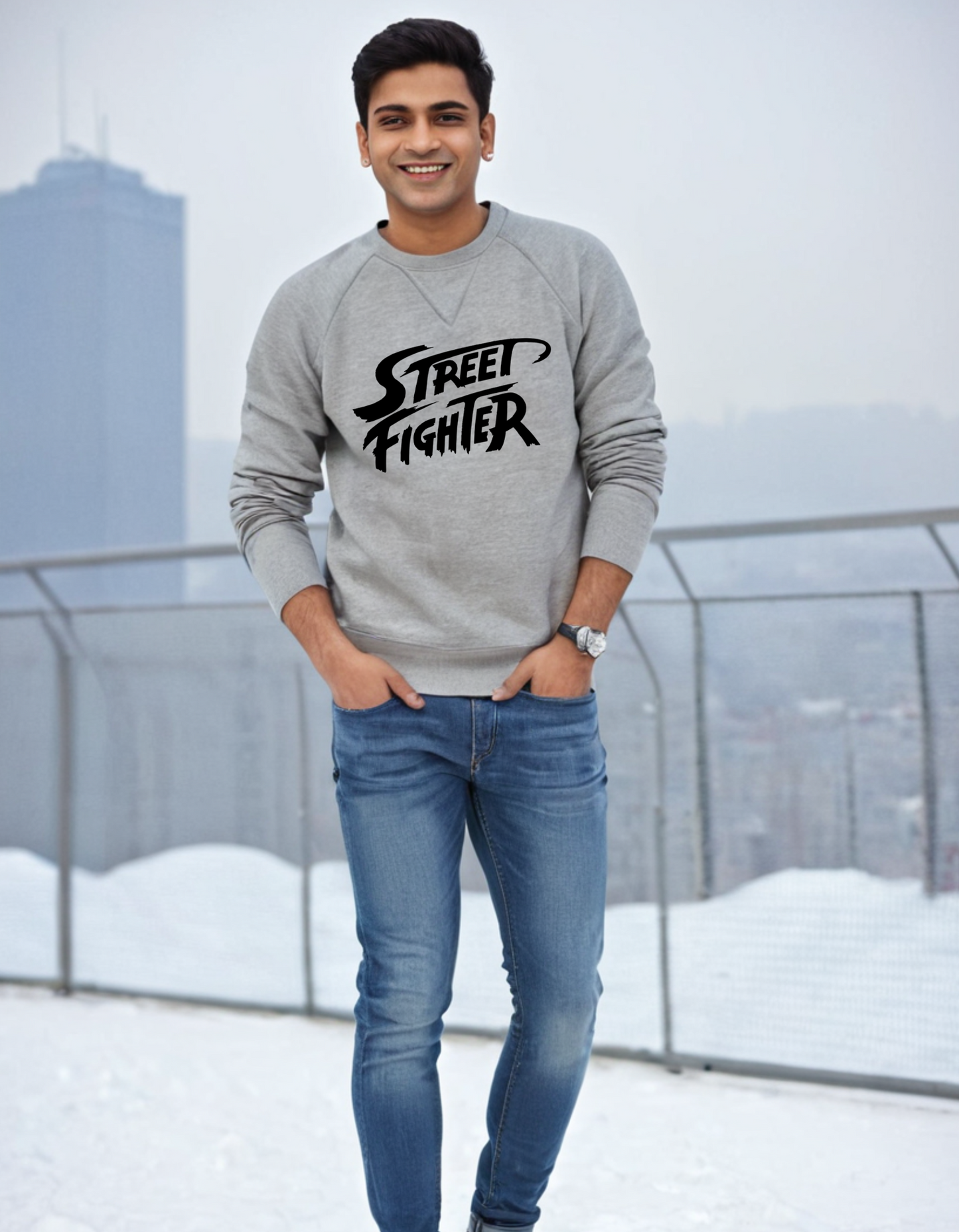 Casual Sweatshirt Laughing Labels