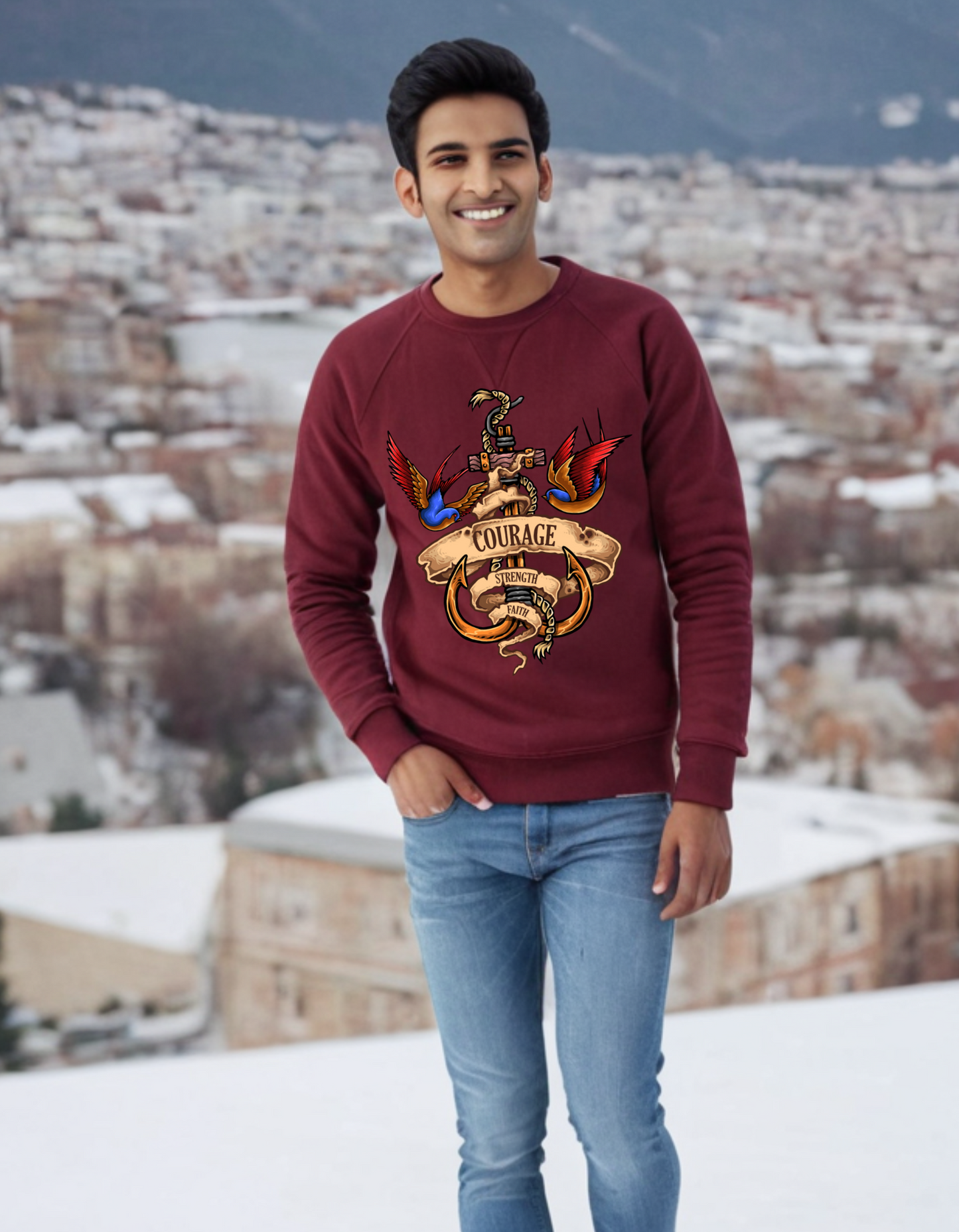 Casual Oversize Sweatshirt Laughing Labels