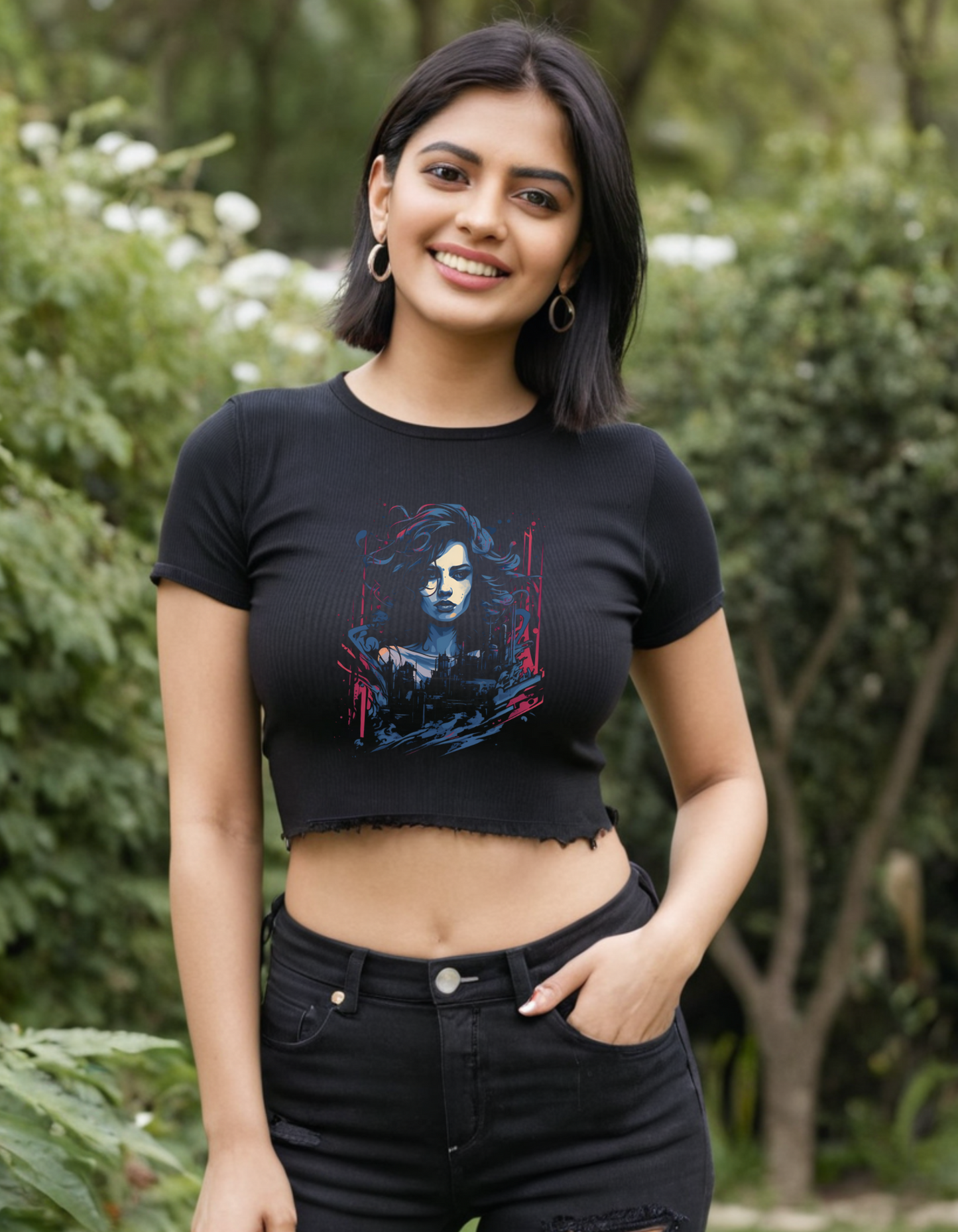 Casual Crop Top Laughing Labels