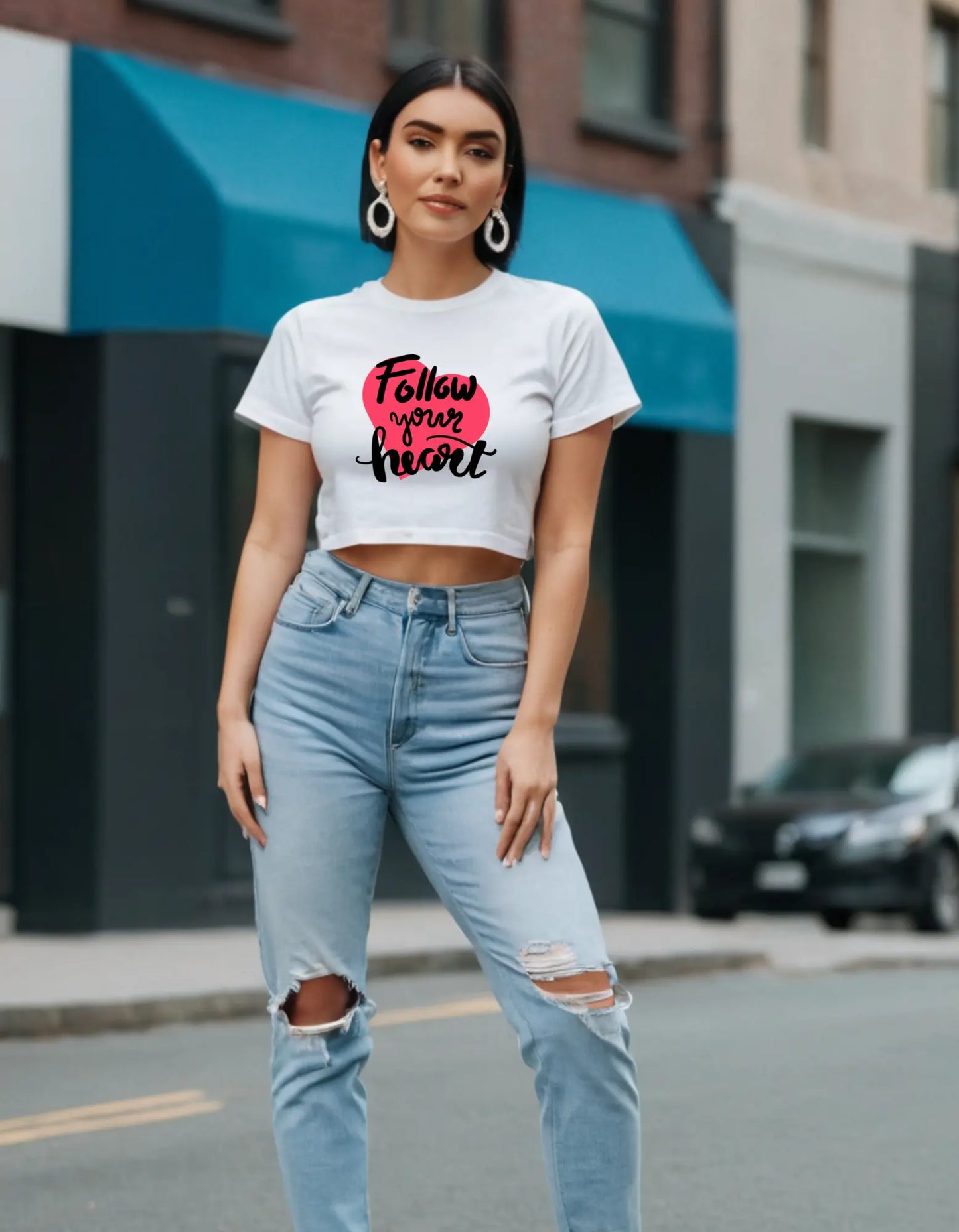 Casual Crop Top Laughing Labels