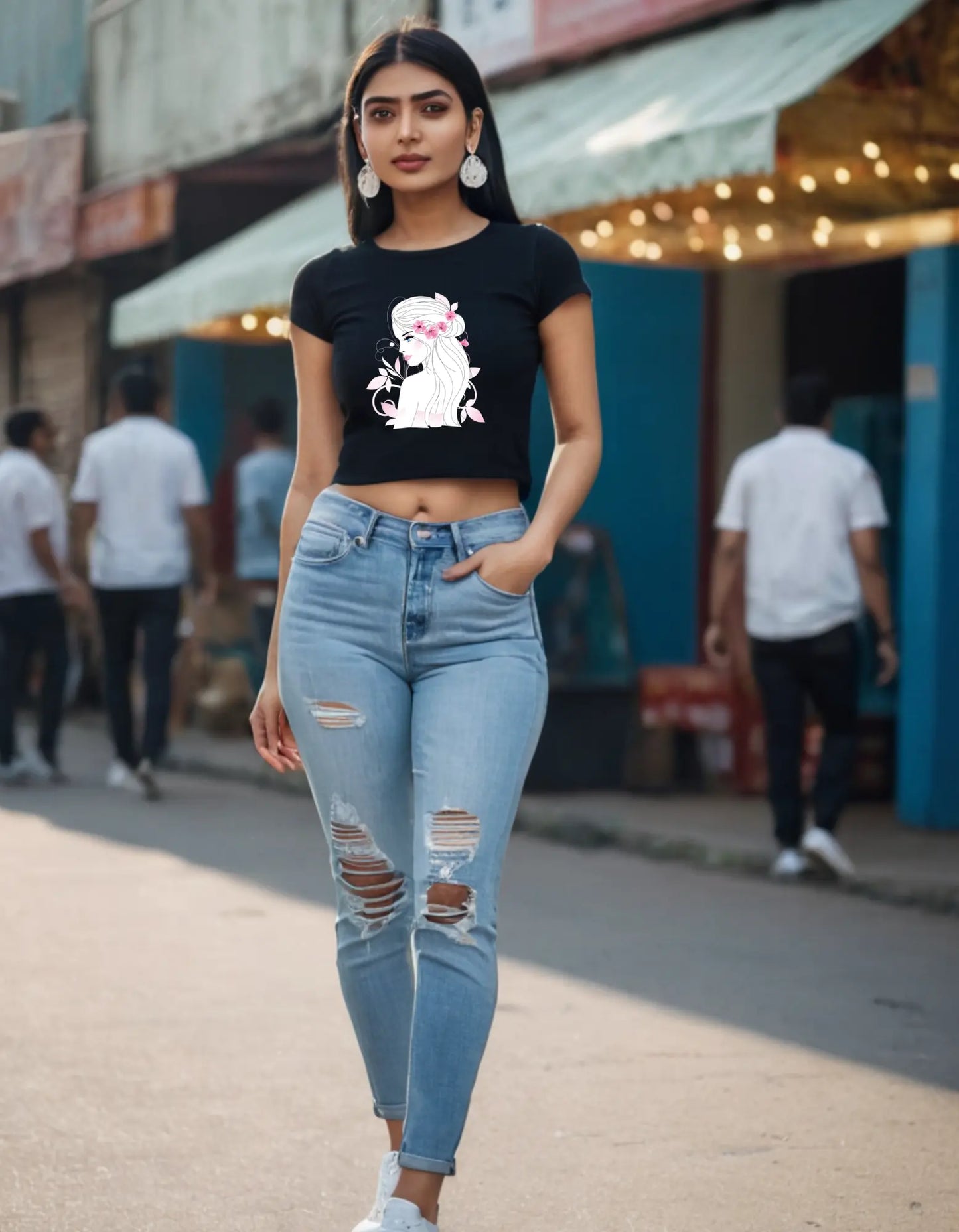 Casual Crop Top Laughing Labels