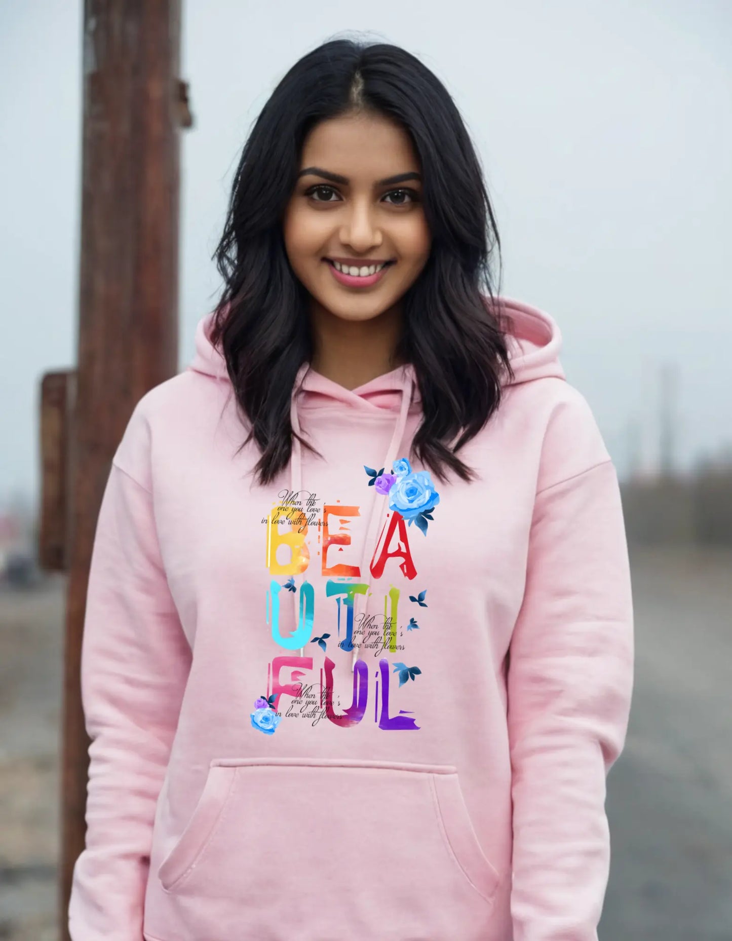 Casual Hooded Sweatshirt Laughing Labels