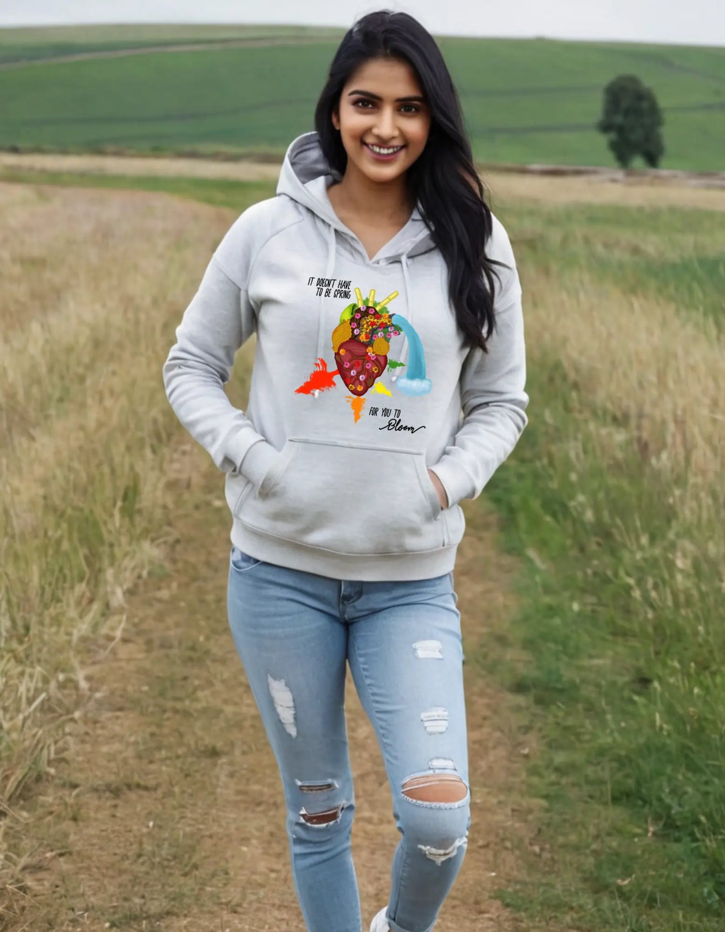 Casual Hooded Sweatshirt Laughing Labels