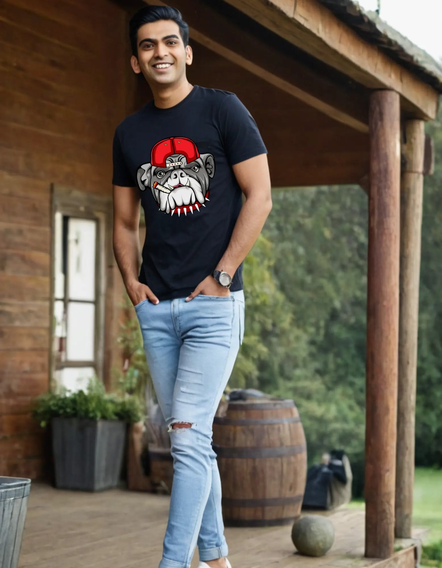 Casual Oversize T-shirt Laughing Labels