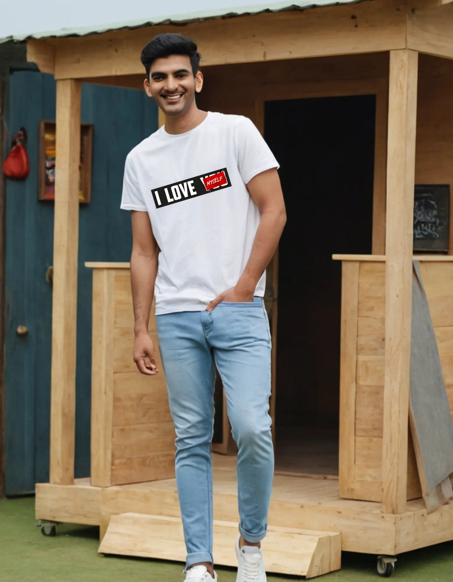 Casual Oversize T-shirt Laughing Labels