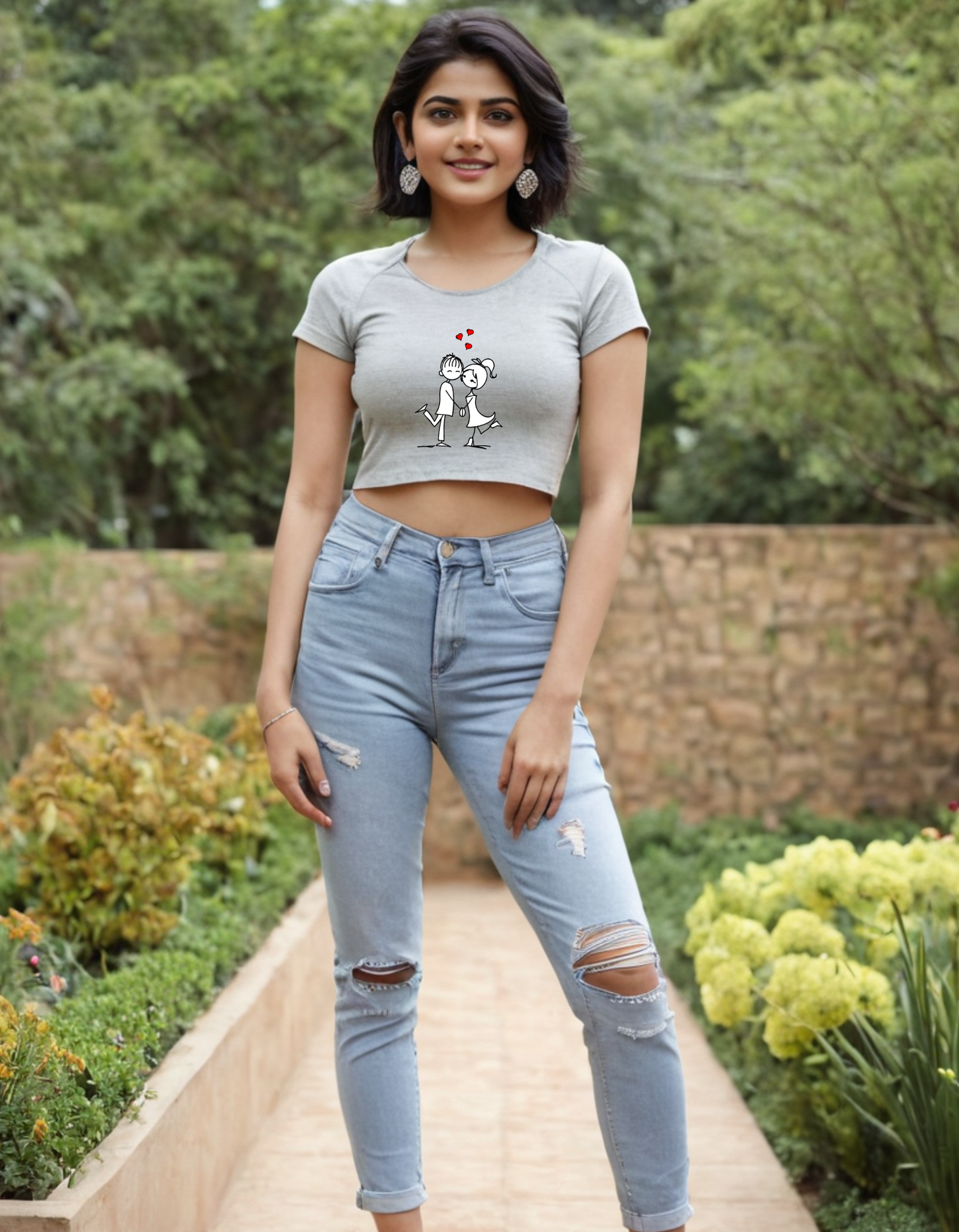 Casual Crop Top Laughing Labels