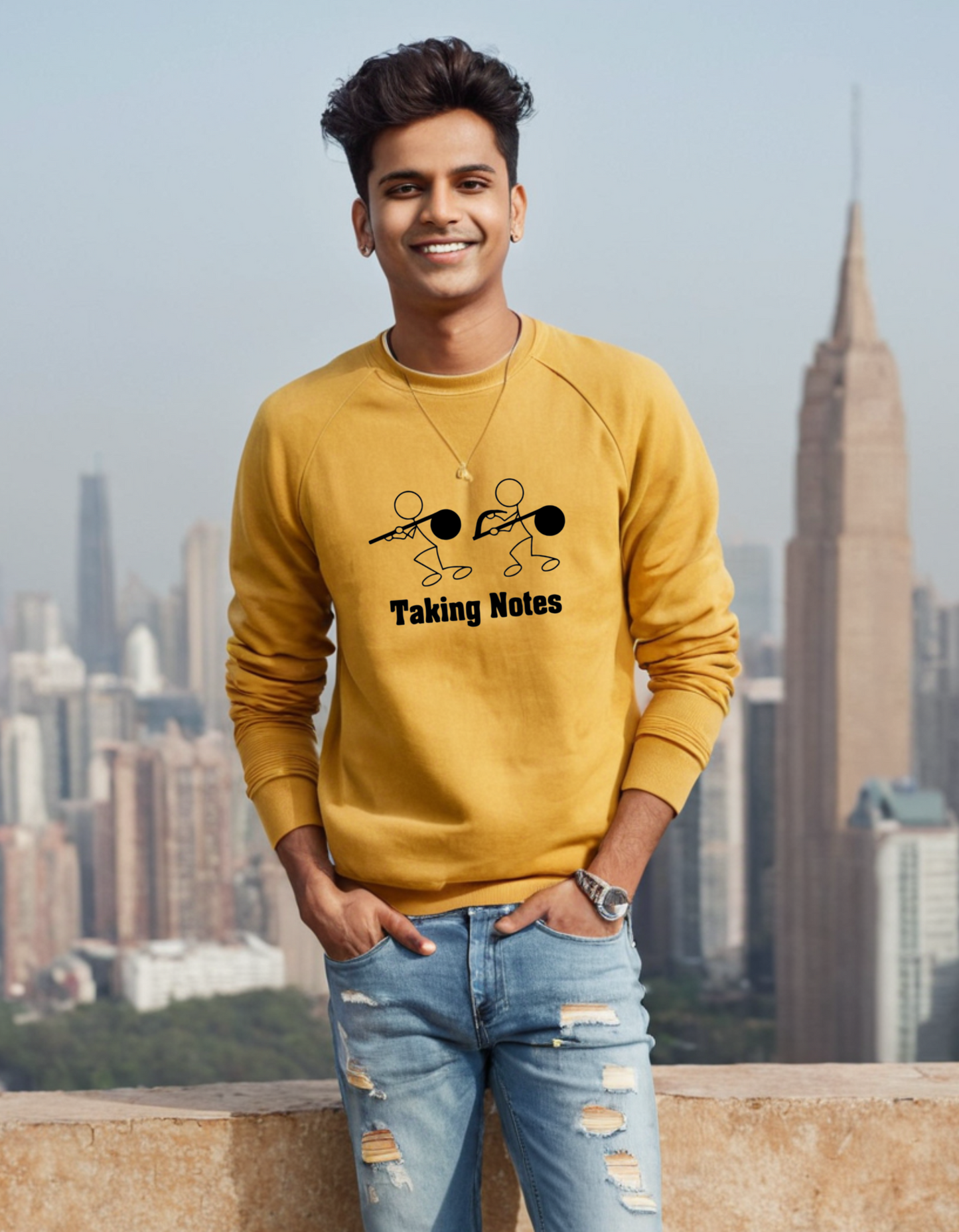 Casual Sweatshirt Laughing Labels