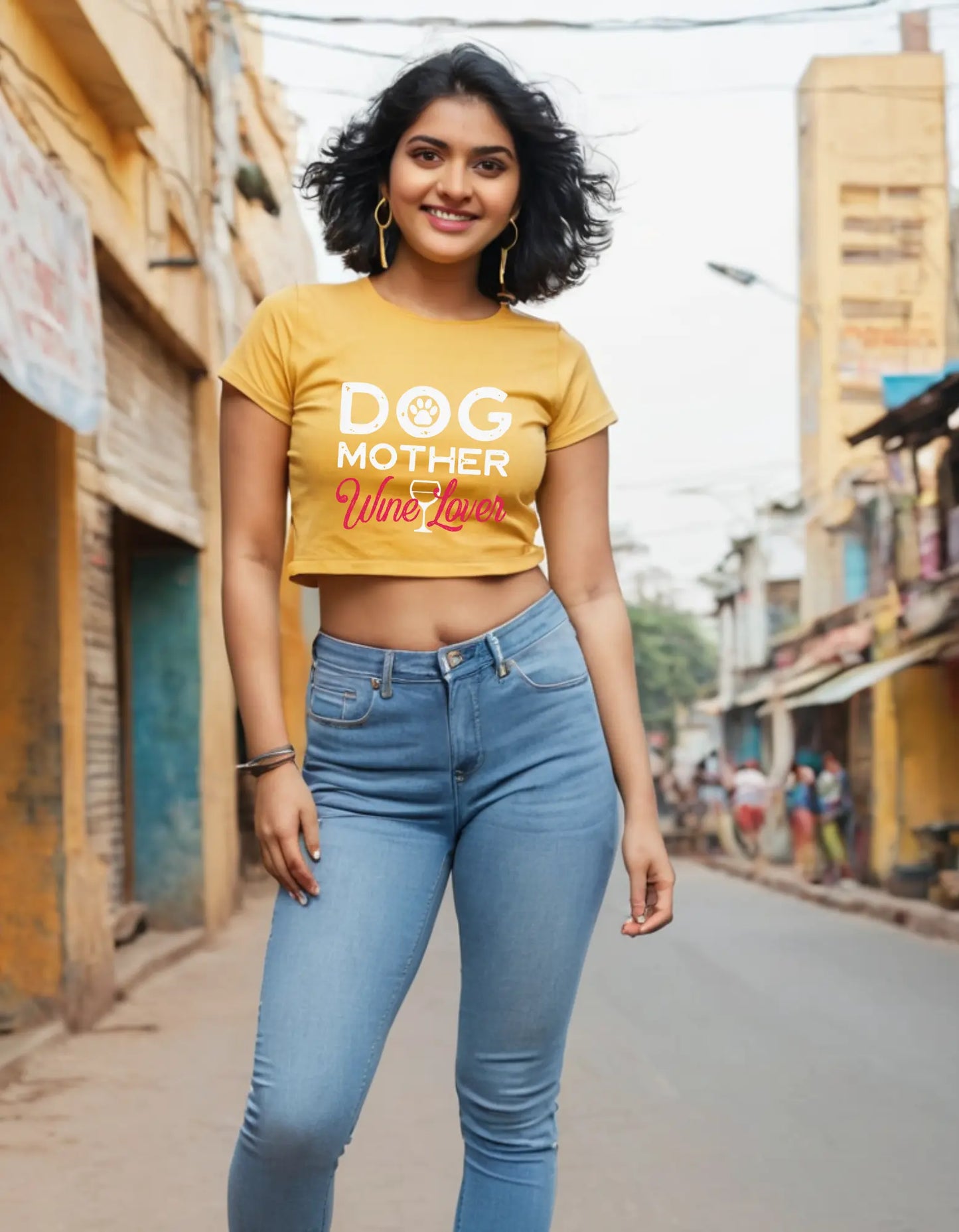 Dog Lover Crop Top Laughing Labels