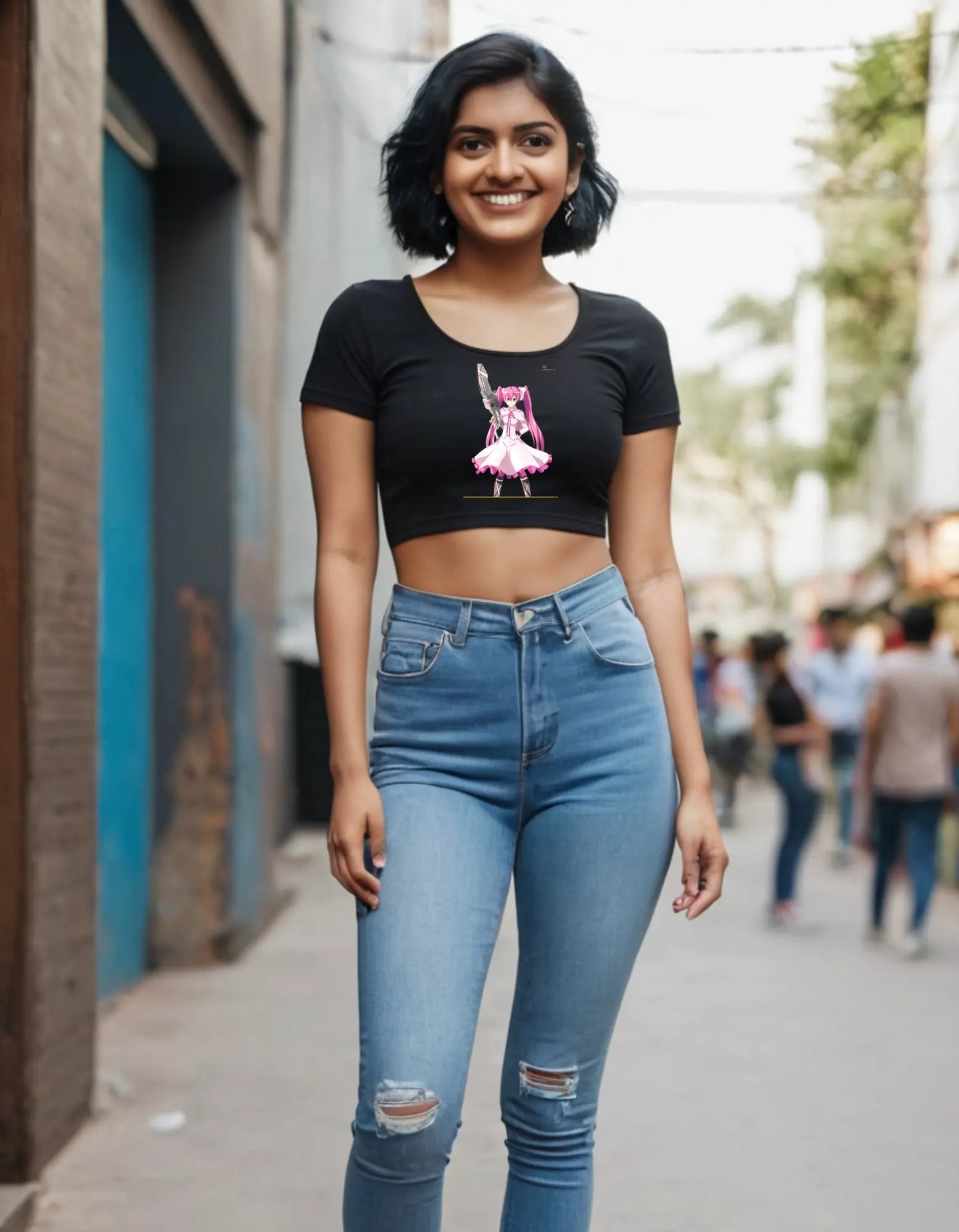 Casual Crop Top Laughing Labels