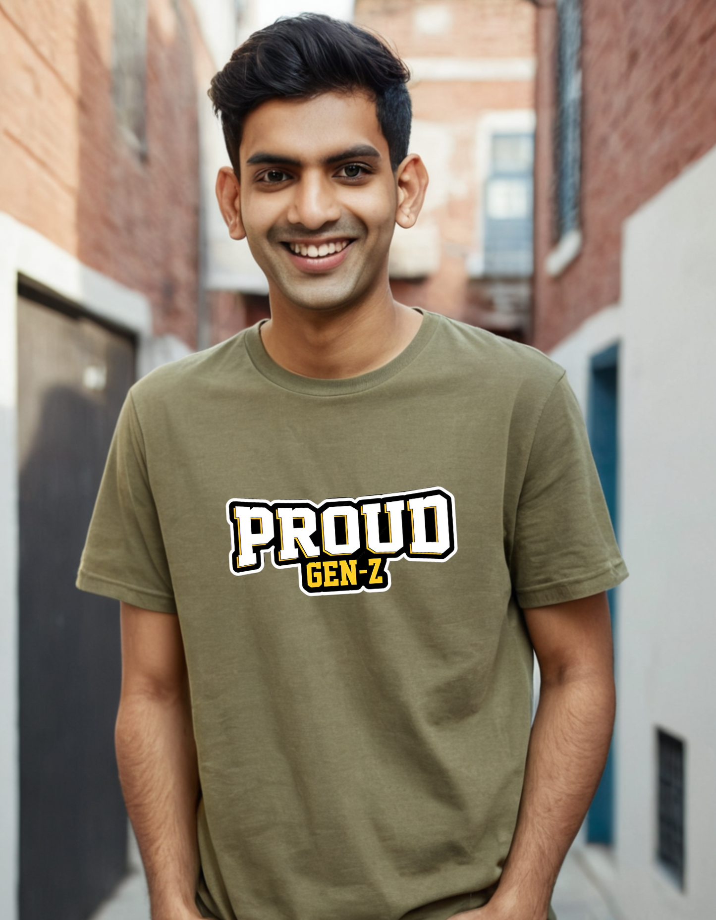 Men's Oversize T-shirt Proud Gen-Z Laughing Labels